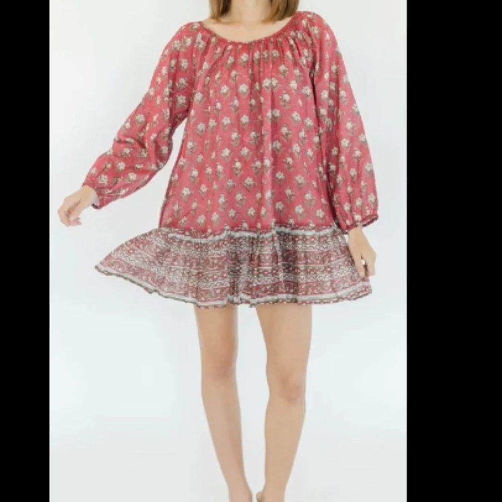Victoria Dunn safron Mini dress in chili pepper nwt medium